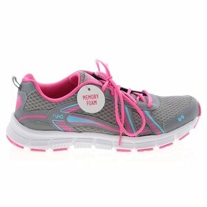 Ryka Women's Gray & Pink Sneakers w/ Blue Accents & memory foam (NWT-women’s 11)